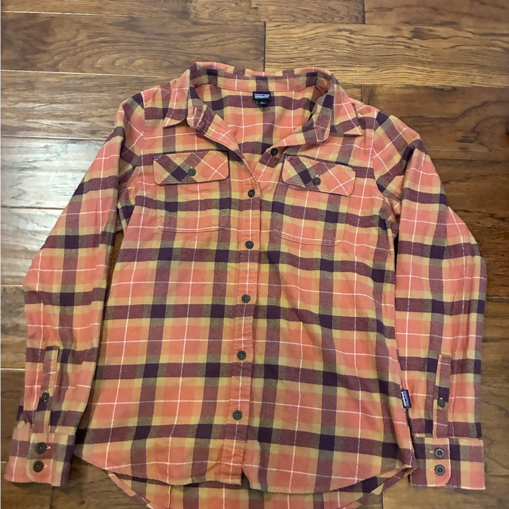 Plaid Patagonia in Orange and Brown